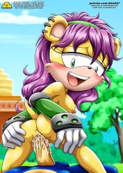 archie_comics bbmbbf furry gold_level mina_mongoose mobius_unleashed palcomix pietros_secret_club purple_hair sega sonic_(series)