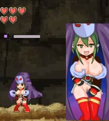 ? animated bouncing_breasts breasts censored clothes_lift cum cum_in_pussy cum_pool cumdrip defeat devil_of_heaven_and_saintess_of_baptism dripping_vagina elf female_masturbation game_cg gameplay_mechanics ghost gif glowing glowing_eyes green_hair health_bar interspecies large_breasts masturbation mind_control monster mosaic_censoring nipples peace_sign pixel_art pointy_ears possessed possession pussy pussy_juice pussy_juice_drip pussy_juice_trail red_footwear skirt skirt_lift spread_legs squatting studio_poritank tagme tongue tongue_out