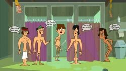 5boys artist_request caught caught_masturbating cody_(tdi) duncan_(tdi) embarrassed erection locker_room male male_focus male_masturbation male_only masturbation multiple_boys noah_(tdi) penis shower source_request total_drama_island trent_(tdi) tyler_(tdi) year_request