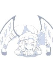 big_ass flandre_scarlet jack-o_pose kagayama_hajime tagme touhou vampire wings