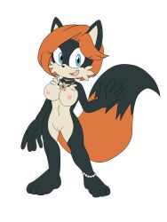 anklet anthro barefoot breasts completely_nude completely_nude_female female female_focus female_only furry muscular_female nipples nude nude_female rio_the_fox smiling sonic_(series) sonic_oc