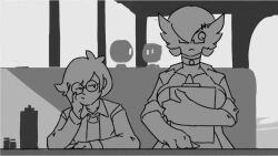 2d animated anthro cum cumshot ejaculation female_ejaculation gardevoir glasses handjob human large_ass large_penis monochrome nanosheep nerd nintendo no_sound pokémon_(species) pokemon pokemon_(species) pussy_rub spikedmauler tagme under_the_table video