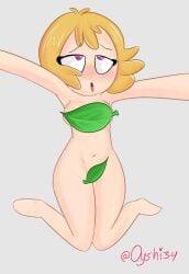 1girls alternate_version_available ann_chica_(fnafhs) blonde_hair censored censored_breasts censored_nipples censored_pussy chica_(fnafhs) fnafhs fnafhs_z3ro fnafhsrule34 open_mouth purple_eyes short_hair sole_female