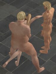 anal anal_sex blonde_hair bob_(tekken) breasts brother_and_sister crossover fat_man feet fingering foot_fetish grabbing_breasts grabbing_from_behind incest jacky_bryant masturbating masturbation ponytail rape rape_face sarah_bryant sega soles tekken threesome toes virtua_fighter