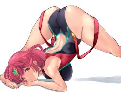 1girls alternate_costume ass ass_in_air breasts female mcfly_jr0 pyra solo swimsuit tagme xenoblade_(series) xenoblade_chronicles_2