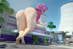 3d ass barefoot bottomless cuddle_team_leader feet female fortnite fortnite:_battle_royale fursuit giantess huge_ass large_ass light-skinned_female light_skin macro massive_ass meatroza outdoors pale-skinned_female pink_fur soles thick_ass thick_thighs toes voluptuous white_body white_skin