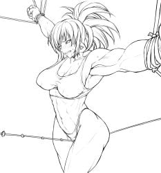leona heidern from king of fighters by eroerokinniku