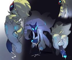 absurd_res anthro anus ass backsack ball_squeeze balls big_penis bodily_fluids bovid caprine cum cum_in_ass cum_inside foreskin genital_fluids genitals glaring glowing glowing_eyes glowing_genitalia glowing_nipples glowing_penis hair hi_res hooves huge_cock kindred lamb_(league_of_legends) league_of_legends looking_back male mammal mask meatshaq multiple_poses nipples penis pose precum presenting presenting_hindquarters riot_games sheep solo spread_anus spreading video_games