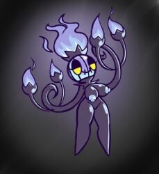 2017 anthro breasts chandelure female female_focus female_only fire game_freak half-closed_eyes lamp naked nintendo nude nude_female nudity pokémon_(species) pokemon pokemon pokemon_bw pussy screwroot