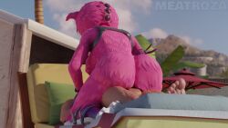 3d animated ass bear cuddle_team_leader fortnite fortnite:_battle_royale furry fursuit large_ass meatroza pink_fur sound straight tagme thick_ass vaginal_penetration video voluptuous