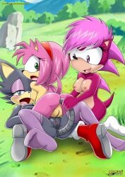 amy_rose anal anthro archie_comics bbmbbf dildo double_dildo mobius_unleashed nipples nude palcomix sasha_cat sega sex_toy sonia_the_hedgehog sonic_(series) sonic_underground yuri