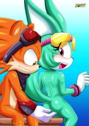 archie_comics bbmbbf furry mobius_unleashed palcomix sega sonar_the_fennec sonic_(series) spike_the_porcupine