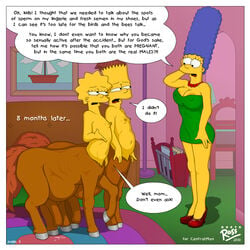 2010 bart_simpson centaur darth_ross female futanari high_heels horse human intersex lisa_simpson marge_simpson pregnant taur the_simpsons what young