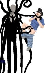 2010 2boys alex_kralie anal choking creature creepypasta dubious_consent gay gay_sex male/male male_only marble_hornets neck_grab pants_down pixel_art plus5pencil restrained slenderman strangling tagme tentacle_rape tentacle_sex tentacles uncensored white_background