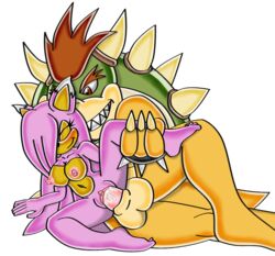 bowser chaossabre female green_shell horns koopa mario_(series) nintendo sex shell sonic_(series) spiky_shell straight_hair