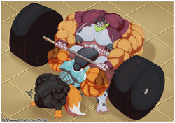 abs balls biceps bodybuilder furry hyper hyper_balls hyper_genitalia hyper_muscles hyper_penis hyper_testicles male male_focus male_only muscles muscular muscular_arms muscular_ass muscular_back muscular_legs muscular_male muscular_thighs nipples pecs penis testicles veins veiny_penis