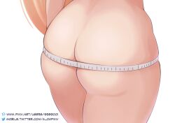 1girls ass ass_focus bare big_ass big_butt bikini blonde_hair breasts cute dat_ass ear_piercing earrings fat_ass female female_only gyaru huge_ass kitagawa_marin large_ass long_hair looking_at_viewer measuring_tape multicolored_hair nail_polish nsfw_oa piercing presenting red_eyes seductive seductive_look seductive_smile solo_focus sono_bisque_doll_wa_koi_wo_suru wide_hips