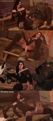 1boy 1boy1girl 1girls 3d clothing cum cum_in_pussy cum_inside drunk handjob reverse_cowgirl_position the_witcher_(series) the_witcher_3:_wild_hunt vesemir weebstank yennefer