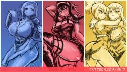 4girls ass assassin big_breasts cleavage dr.stone female female_human female_only human jujutsu_kaisen kohaku_(dr.stone) kugisaki_nobara legs mature_female multiple_girls patreon ruri_(dr.stone) shounen_jump shounen_jump+ sisters spy_x_family thighs thorn_princess vkid yor_briar yor_forger