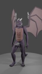 3d 3d_(artwork) 9:16 animated anthro balls claws digital_media_(artwork) dragon erection genitals hi_res knot male mythological_creature mythological_scalie mythology no_sound nude penis scalie silbyaws simple_background solo turntable_(animation) video webm wings xepharox_(lukamidototemo)
