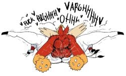 blaziken gay_sex huge_ass huge_balls huge_cock lunala melandoodle pokemon pokemon_(species)