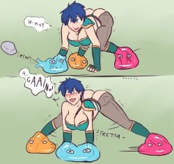 2021 aik_(xxxx52) female sequence slime slime_sex slimes splits stuck tagme xxxx52