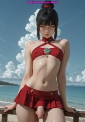 1boy ai_generated azula balls femboy meybekity otoko_no_ko penis skirt trap yaoi