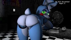 16:9 2025 3d_(artwork) animatronic anthro ass backsack balls bent_over big_butt blue_body bubble_butt buckteeth detailed_background digital_media_(artwork) electric_fan eyelashes femboy five_nights_at_freddy's five_nights_at_freddy's_2 genitals green_eyes hi_res inside lagomorph leaning leaning_forward leporid long_ears looking_at_viewer looking_back looking_back_at_viewer machine male mammal meme multicolored_body no_nut_november nude nude_anthro nude_male perineum rabbit robot robot_joints rosy_cheeks scottgames scut_tail segmented_arms segmented_body segmented_legs short_tail solo source_filmmaker_(artwork) tail teeth thick_thighs toy_bonnie_(fnaf) two_tone_body vannimator white_body wide_hipped_anthro wide_hipped_male wide_hips widescreen