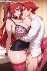 1girls ai_generated big_breasts breasts commission enormous_breasts female female_focus gigantic_breasts girl gyaru huge_breasts large_breasts lips makeup massive_breasts milf naruse_mio pawg red_eyes red_hair shinmai_maou_no_testament stable_diffusion tagme uncensored wardens watermark