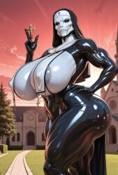 ai_generated alien huge_breasts mass_effect surikat turian wide_hips