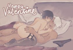 1boy 1girls ass ass_grab back back_muscles bed bedroom_sex big_ass big_butt black_hair black_legwear black_panties breast_press breast_press_on_chest breasts breasts_pressed_against_partner bubble_butt completely_nude completely_nude_male dante_(devil_may_cry) devil_may_cry devil_may_cry_5 female female_on_top garter_straps kneehighs kourrr lady_(devil_may_cry) lying lying_on_back lying_on_bed missionary_position nude nude_female nude_male panties panties_removed penis penis_in_pussy pubic_hair pussy reverse_missionary_position scar scar_on_face stockings thick_ass thick_thighs thigh_highs thigh_socks thigh_strap thighhighs thighs vagina vaginal_penetration vaginal_sex valentine's_day white_hair wholesome wholesome_sex