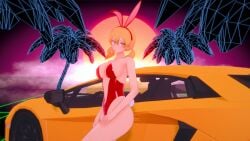 1girls 3d 3d_model blonde_female blonde_hair bunny_ears bunny_tail bunnysuit danganronpa_another fanganronpa female female_only kobashikawa_haruhiko koikatsu koikatsu_(medium) only_female orange_eyes rule_63 tanned tanned_female tanned_skin twintails