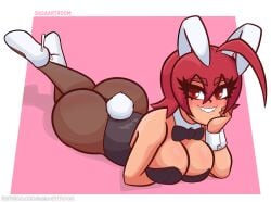 big_breasts bubble_butt bunny_costume bunny_ears bunny_girl bunny_tail bunnysuit curvy_figure female heels horny_female leotard naughty_girl pantyhose roxy_(sasaartroom) sasaartroom