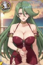 1boy 1boy1girl 1girls ai_generated bracelet breasts camula cum day dress ejaculation erection female handjob jewelry lips looking_at_viewer male ocean outdoors parted_lips penis pov projectile_cum solo_focus straight tagme veins video water yu-gi-oh!_gx