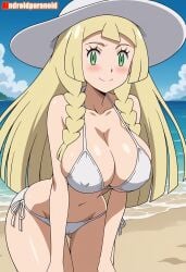 1girls ai_generated aindroidparanoid ass big_ass big_breasts big_butt bikini blonde_hair breasts busty cameltoe curvy cute fat_ass female female_only hair hi_res hips huge_ass huge_breasts human large_ass large_breasts legs lillie_(pokemon) narrow_waist pokemon pokemon_(species) pokemon_trainer slim_waist tagme thick_ass thick_thighs voluptuous waist wide_hips