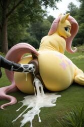 1boy1girl after_sex after_vaginal ai_generated anal anal_sex anal_tugging animal_genitalia animal_penis anus ass balls big_balls big_penis cum_in_anus cum_in_pussy cutie_mark digitigrade equine equine_anus equine_genitalia equine_penis equine_pussy excessive_cum eyelashes female female_only feral flared_penis fluttershy_(mlp) furry furrypornaddiction grass green_eyes hooves horse horsecock huge_ass huge_cock laying_on_side looking_at_viewer male male/female meadow my_little_pony outside penis photorealistic pink_hair pony puffy_anus pussy realism realistic solo unseen_character unseen_male_face yellow_fur