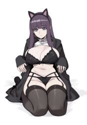 1girls 2d 2d_(artwork) breasts fern_(sousou_no_frieren) frieren_beyond_journey's_end masoq095 sousou_no_frieren tagme