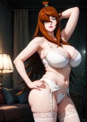 1girls 2d ai_generated ass big_ass big_breasts bra breasts breasts_bigger_than_head brown_hair curvaceous curvaceous_female curvaceous_figure curvy curvy_figure green_eyes high_quality hourglass_figure huge_breasts inviting_to_sex large_breasts light-skin light-skinned_female lingerie lips mature mature_female mature_woman mei_terumi milf milf-master mommy naruto naruto_(series) naruto_shippuden pale-skin pale-skinned_female panties posing sagging_breasts seductive seductive_look sexy_pose shiny_skin stable_diffusion tagmeo terumi_mei thick_ass thick_butt thick_thighs thighs underwear wide_hips