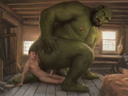 anal anal_fisting anal_sex anus arm_hair ass balls beard biped body_hair butt_hair chest_hair digital_media_(artwork) duo erection facial_hair facial_piercing feet fisting fisting_partner fur genitals green_body green_skin hairy_legs human human_on_humanoid human_penetrating human_penetrating_humanoid humanoid humanoid_genitalia humanoid_penetrated inside interspecies kneeling larger_humanoid larger_penetrated male male/male male_penetrated male_penetrating male_penetrating_male mammal nose_piercing nose_ring not_furry nude open_mouth orc orcfun penetration penile penile_penetration penis piercing ring_piercing septum_piercing septum_ring sex sitting size_difference smaller_human toes tongue tongue_out