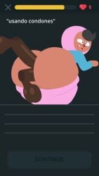 animated bootydox cumflated_belly cumflation disembodied_penis double_penetration duolingo hijab moaning penetration tagme video zari_(duolingo)