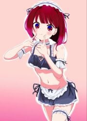 1girls 2d 2d_(artwork) 2d_artwork :t alternate_version_at_source alternate_version_available arima_kana bare_arms bare_belly bare_hands bare_midriff bare_navel bare_shoulders bare_skin belly belly_button bikini bikini_bottom bikini_top black_bikini black_bikini_bottom black_bikini_top black_swimsuit black_swimwear blunt_bangs blush blush_face blushing_at_viewer blushing_female bob_cut breasts cleavage collarbone digital digital_art digital_drawing digital_drawing_(artwork) digital_media digital_media_(artwork) drawing elbows exposed_arms exposed_belly exposed_midriff exposed_navel exposed_shoulders exposed_skin eyebrows_visible_through_hair female female_focus female_only fingers halterneck has_uncensored_version high_resolution high_school_student highres inguinal_crease inguinal_ligament inverted_bob kyomiko lean_figure leaning leaning_forward looking_at_viewer maid maid_apron maid_bikini maid_cap maid_headdress maid_outfit medium_breasts midriff more_at_source narrow_waist navel nsfw_version_available nude_version_available oshi_no_ko petite petite_body petite_breasts petite_female petite_girl petite_tits pink_background posing posing_for_the_viewer pout pouting pouting_at_viewer pouting_lips pouty_lips red-eyed_female red-haired_female red_eyes red_hair school_girl short_hair shoulders simple_background slender_body slender_waist slim_female slim_waist solo standing swimsuit swimwear teen_girl teenage_girl teenager thighs uncensored_version_at_source upper_body wide_hips young_female young_woman