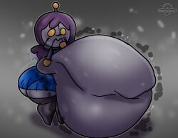 alternate_version_at_source ass big_ass blueyreplanted blueytheplantlizard digestion_noises female female_pred grey_body joke_explainer_7000 robot robot_girl siivagunner the_joke-explainer_7000 thick_thighs vore vore_belly