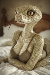 ai_assisted ai_generated animal anthro anthromorph beastiality big_breasts female female_only humanoid humanoid_anthro humanoid_genitalia realistic sexy_body sexy_pose snake snake_girl thefinalrule