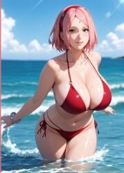 1girls 2d ai_generated ass big_ass big_breasts bikini bikini_bottom bikini_top boruto:_naruto_next_generations breasts breasts_bigger_than_head curvaceous curvaceous_female curvaceous_figure curvy curvy_figure high_quality hourglass_figure huge_breasts inviting_to_sex large_breasts light-skin light-skinned_female lips mature mature_female mature_woman medium_hair milf milf-master mommy naruto naruto_(series) naruto_shippuden outdoors outside pale-skin pale-skinned_female pink_hair posing sagging_breasts sakura_haruno seductive seductive_look sexy_pose shiny_skin short_hair stable_diffusion swimsuit swimwear tagmeo thick_ass thick_butt thick_thighs thighs wide_hips