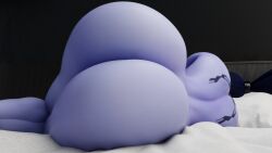 1girls 3d ass back_view female female_only huge_ass nude overwatch widowmaker