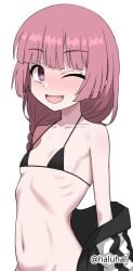 1girls 2d 2d_(artwork) 2d_artwork ;) adult adult_female bare_armpits bare_arms bare_belly bare_chest bare_hands bare_midriff bare_navel bare_shoulders bare_skin belly belly_button bikini bikini_top black_bikini black_bikini_top black_coat black_jacket black_micro_bikini black_string_bikini black_swimsuit black_swimwear blunt_bangs blush blush_face blushing_at_viewer blushing_female blushing_lines bocchi_the_rock! braid braided_hair braided_ponytail braids breasts coat collarbone digital digital_art digital_drawing digital_drawing_(artwork) digital_media digital_media_(artwork) drawing drugged drunk drunk_blush drunk_female drunken_eyes exposed_armpits exposed_arms exposed_belly exposed_chest exposed_midriff exposed_navel exposed_shoulders exposed_skin eye_closed eyebrows_visible_through_hair female female_focus female_only flat_belly flat_breasts flat_chest flat_chested halterneck haluhal high_resolution highres hiroi_kikuri inframammary_fold jacket lean_figure long_hair looking_at_viewer mature mature_female micro_bikini midriff narrow_waist navel one_eye_closed one_eye_open open_coat open_jacket open_mouth open_mouth_smile parted_lips petite petite_body petite_breasts petite_female petite_girl petite_tits ponytail purple-eyed_female purple-haired_female purple_eyes purple_hair ribs shoulders simple_background single_braid skinny skinny_female skinny_girl skinny_waist slender_body slender_waist slim_female slim_waist small_breasts smile smiley_face smiling smiling_at_viewer smooth_chest solo standing string_bikini swimsuit swimwear tongue upper_body white_background wink winking winking_at_viewer winking_eye