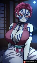 1girls ai_generated akaza_(kimetsu_no_yaiba) clothed_female demon demon_girl demon_slayer female japanese_clothes kimetsu_no_yaiba night patreon patreon_artist patreon_link patreon_username pink_hair rule_63 sexy sexy_body sexy_female sexy_pose short_hair