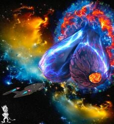 chupacabra_(artist) giant_breasts giantess huge_breasts star_trek tagme