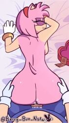 1boy 1girls accessory amy_rose animated anthro anthro_female anthro_male anthro_on_anthro anthro_penetrating_anthro anus ass ass_grab asshole bed bed_sheet berry_bun big_ass big_butt black_nose blue_fur breasts butt_grab cock condom condom_on_penis condom_wrapper dialogue dick doggy_style duo english_dialogue english_text erection eulipotyphlan female from_behind fur furry furry_female furry_male genitals gloves green_eyes hairband handwear hedgehog large_ass large_butt male male/female male_penetrating_female male_pov mammal nude nude_female nude_male on_bed penetration penis penis_in_pussy pink_fur pov pov_eye_contact prone prone_position red_hairband sega sex sex_from_behind sonic_(series) sonic_the_hedgehog sonic_the_hedgehog_(series) sound straight straight_sex tagme tail text vagina vaginal_penetration valentine's_day video white_gloves