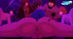 ass balls bandage bonnie_(fnaf) chica_(fnaf) femboy five_nights_at_freddy's five_nights_at_freddy's:_security_breach foxy_(fnaf) freddy_(fnaf) gay gregory_(fnaf) hyperlactation_(artist) male male_focus male_only rule_63 thick_ass thick_thighs yaoi young